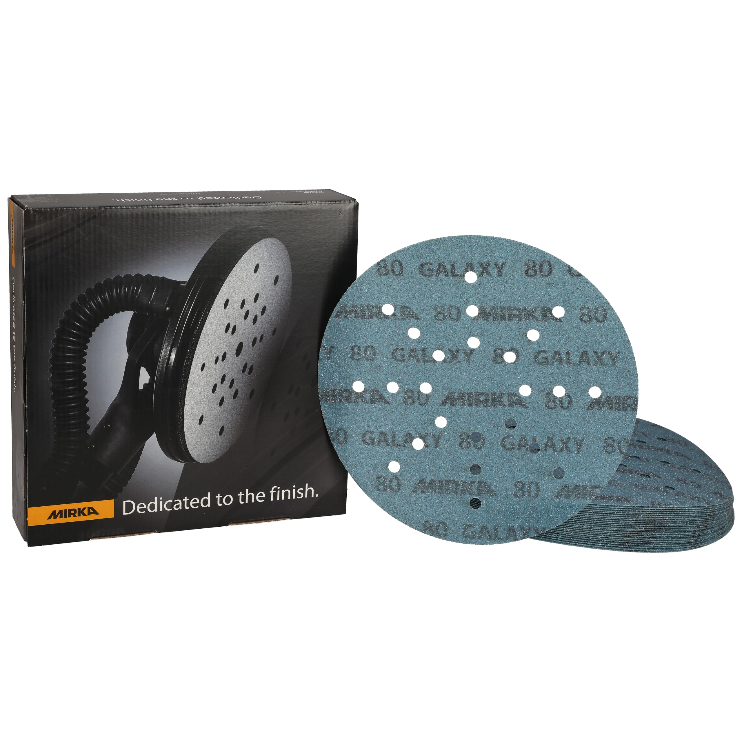 Mirka - abrasive sheets - Galaxy sanding paper 225mm grit 80 Hook & Loop
