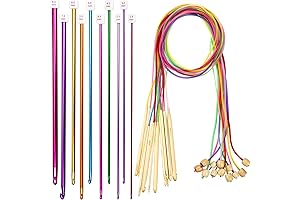 23 Pieces Tunisian Crochet Hooks Kit for Effortless Crocheting