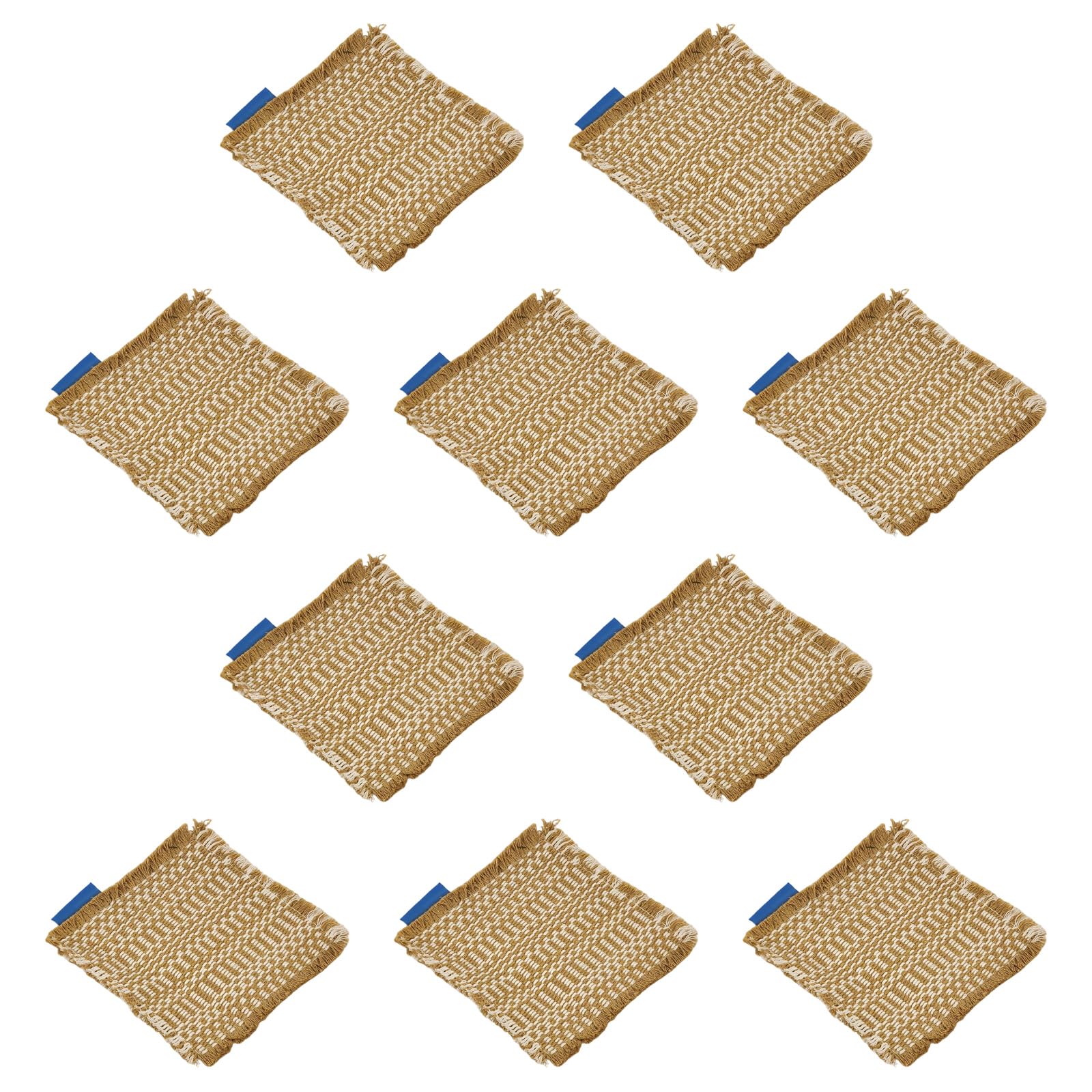 Multipurpose Cotton Woven Coasters Fringed Placemat Produced for Heat Protections and Enhancing Table Aesthetic Traditional Woven Cup Mats