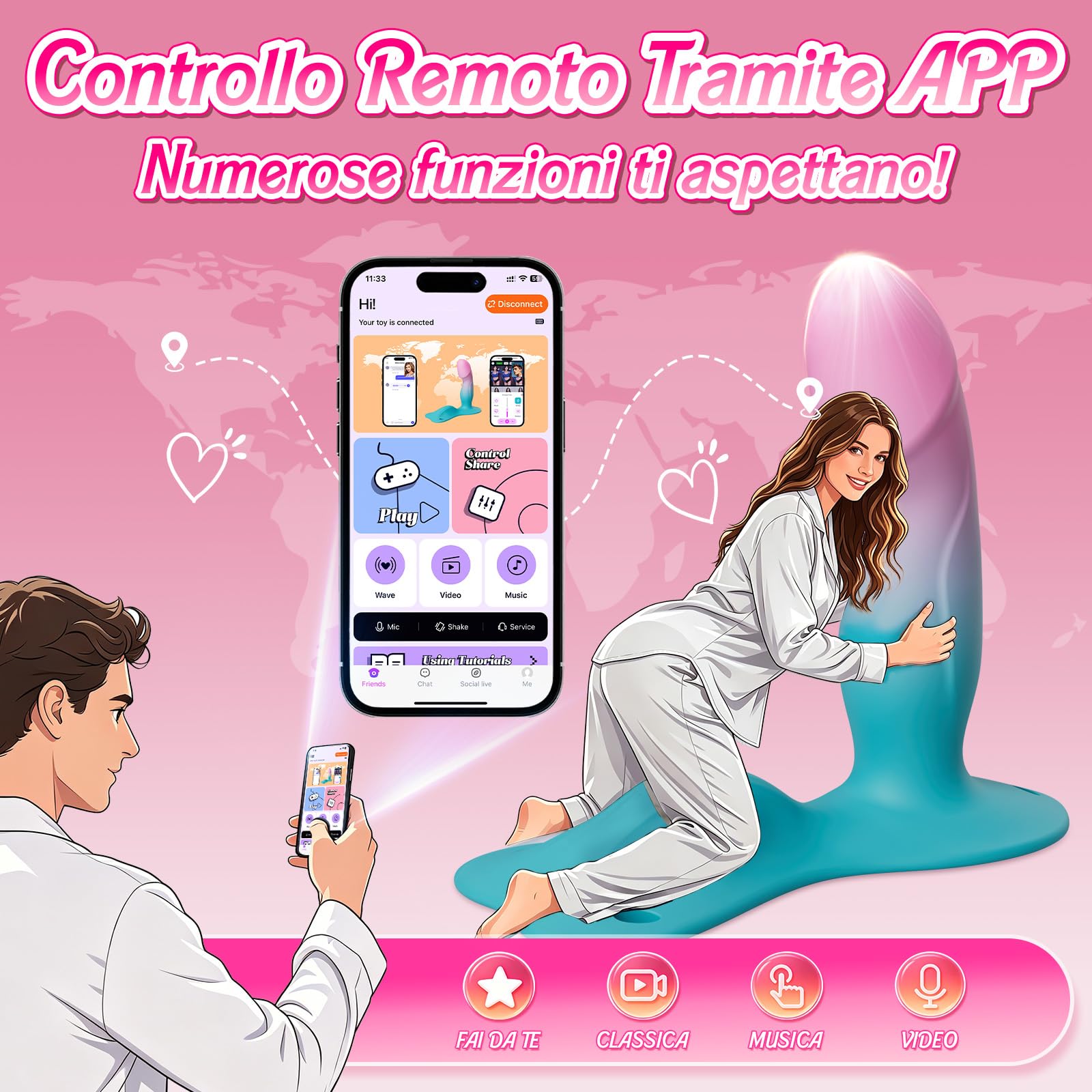Vibratoreper Donna Professionale Sexytoysys Coppia - Dildo Realistico Vibratore Anale per Sedere e Cavalcare Vibratori Clidoride per Donne Punto G Squirting con Cintura Sex Toys Sessuali per Donna