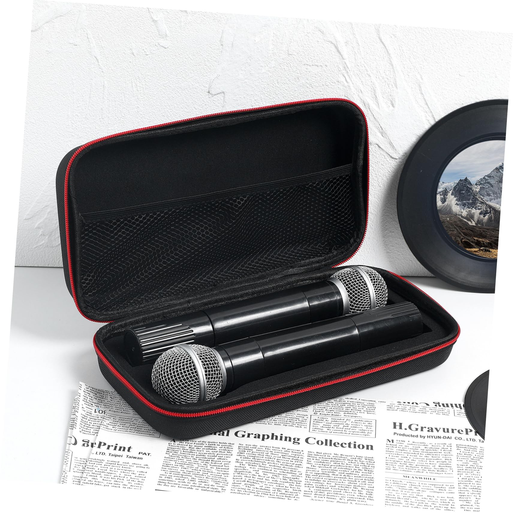 Toyvian Scatola borsa per microfono custodia microfono Custodia per microfono custodia per organizer da viaggio borse portaoggetti per il viaggio borsa da viaggio valigia dj
