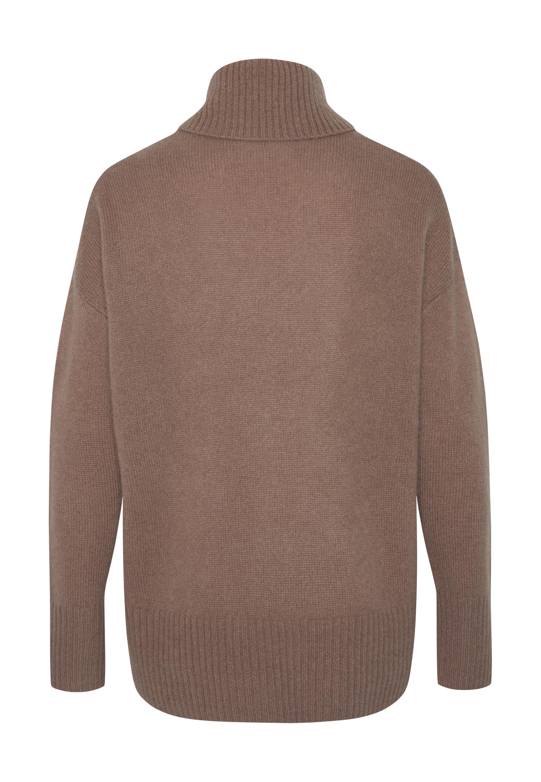 Style & Republic Maglione da donna a collo alto con vestibilità oversize in 100% cashmere, taglio generoso, elegante maglione in cashmere di alta qualità con scollo a tunnel, per autunno e inverno