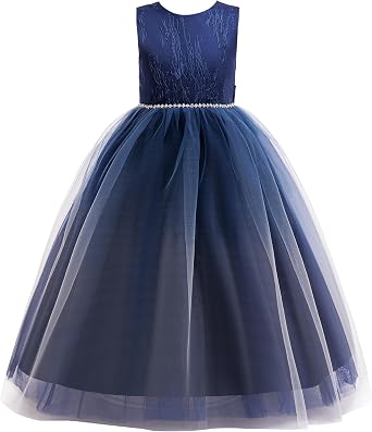 Glamulice Princess Sparkle Tulle Dress Flower Girls Ombre Dresses Bridesmaid Wedding Pageant Party Holiday Ball Gown