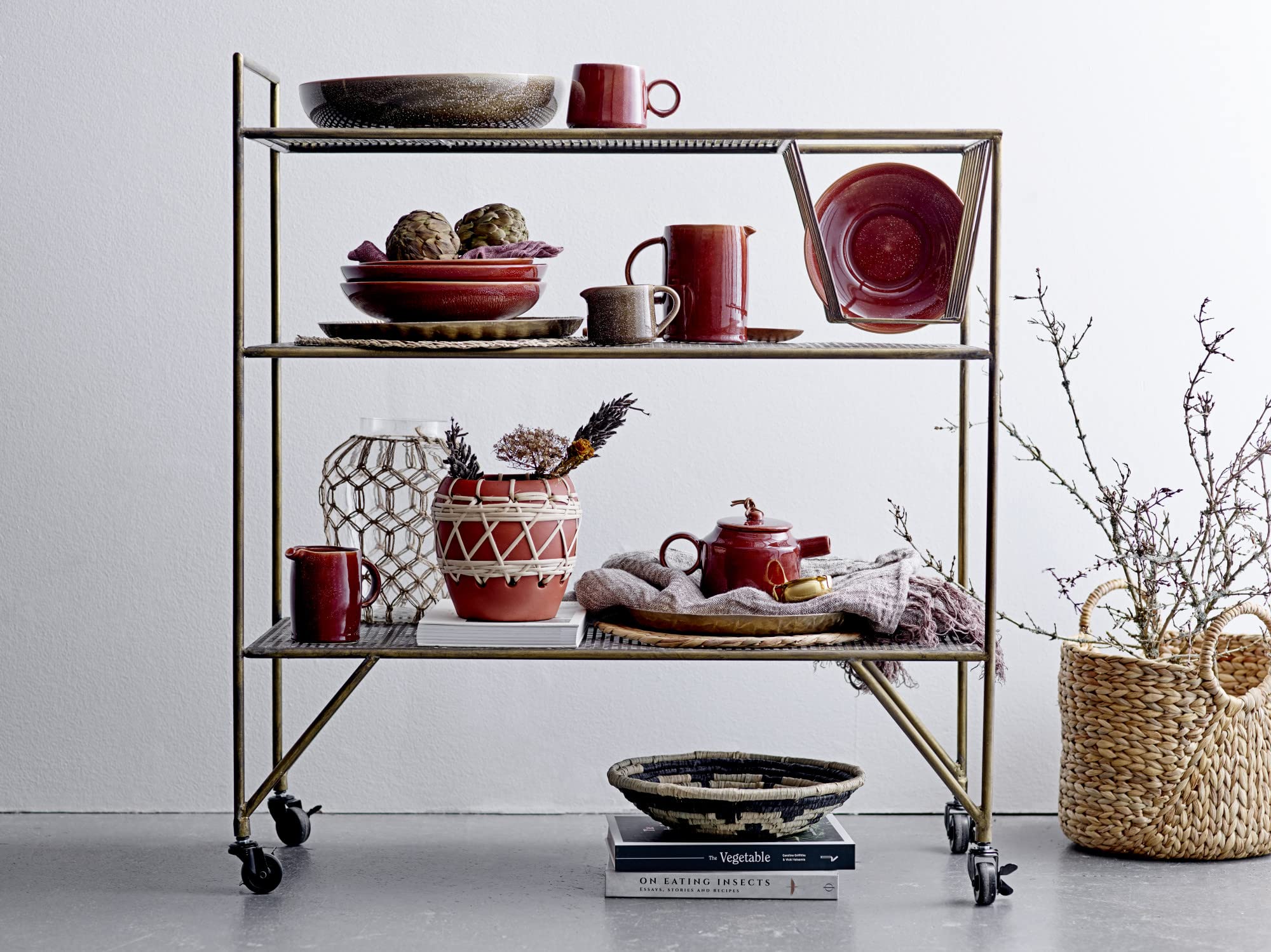 Amazon.co.jp: Bloomingville 手織り ベージュ シーグラス ラウンド