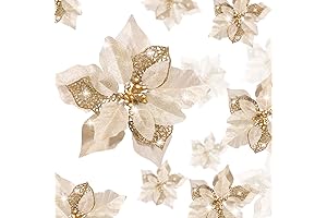 Adornos para árbol de Navidad con purpurina WILLBOND