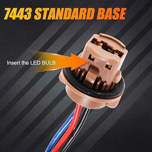 Miniatura 5 de Auxbeam Kit de resistencia antiparpadeo 1157, 1157 2057 2357 7528 BAY15D Resistencia de carga fija luz de señal LED bombo flashcódigo de error 50W