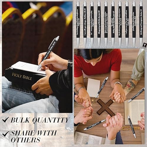 Miniatura 6 de Yeaqee 100 bolígrafos inspiradores de agradecimiento a los empleados, bolígrafos motivacionales de tinta negra, bolígrafos de agradecimiento de