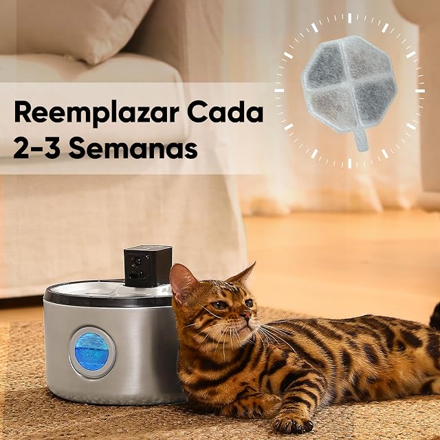 Foto 5 de 5 de FUKUMARU Filtro para Fuente de Agua, 9 Unidades, para Gatos y Perros