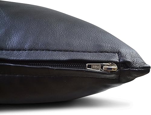 Miniatura 6 de Funda de almohada de piel de cordero auténtica, funda de almohada de cuero de lujo, moderna, bohemia, decoración del hogar de granja, dormitorio,