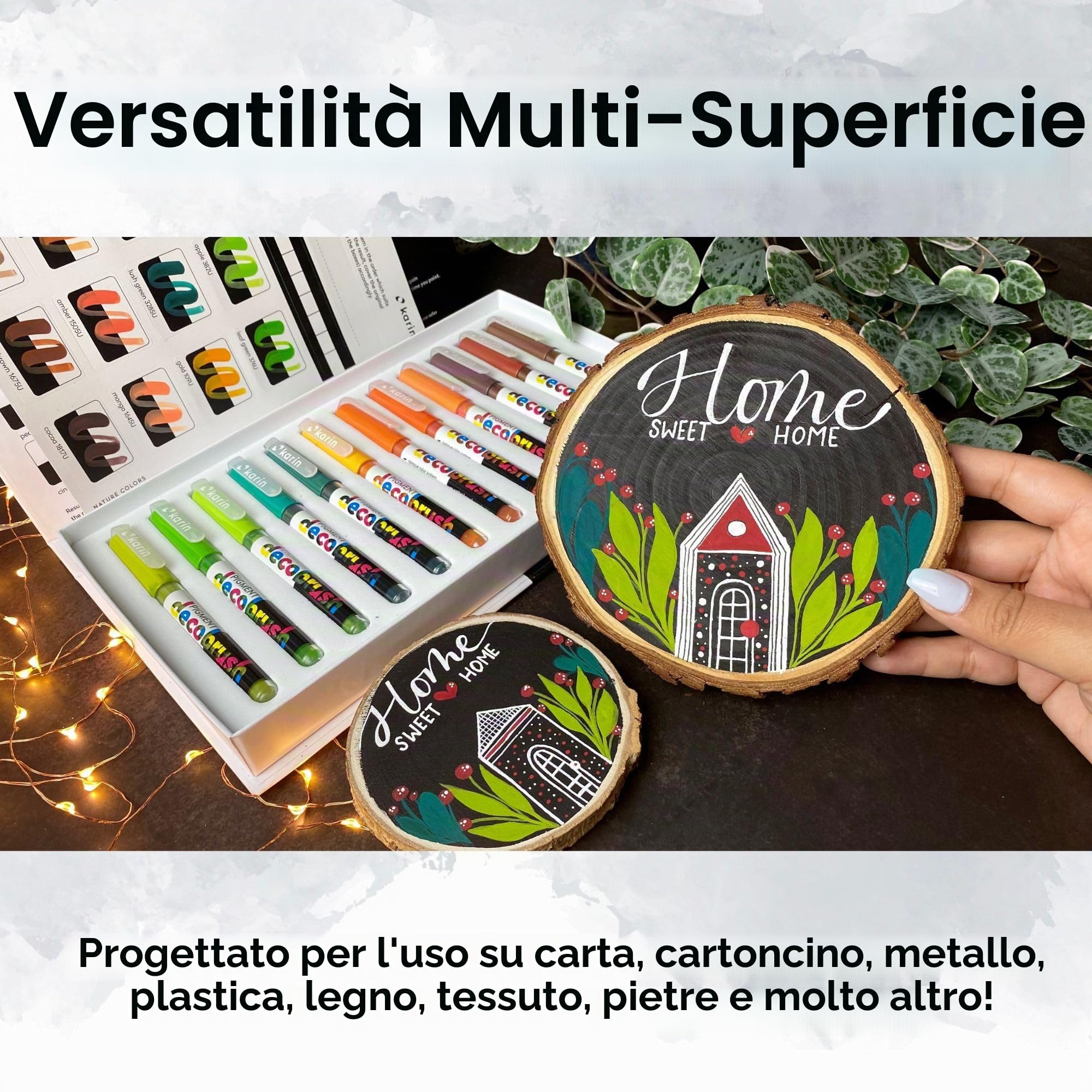Karin DECObrush MASTER Set di 84 pezzi (colori collections: Basic, Passion, Violet-Blue, Nature, Nude, Grey, Pastel), KAR29C10