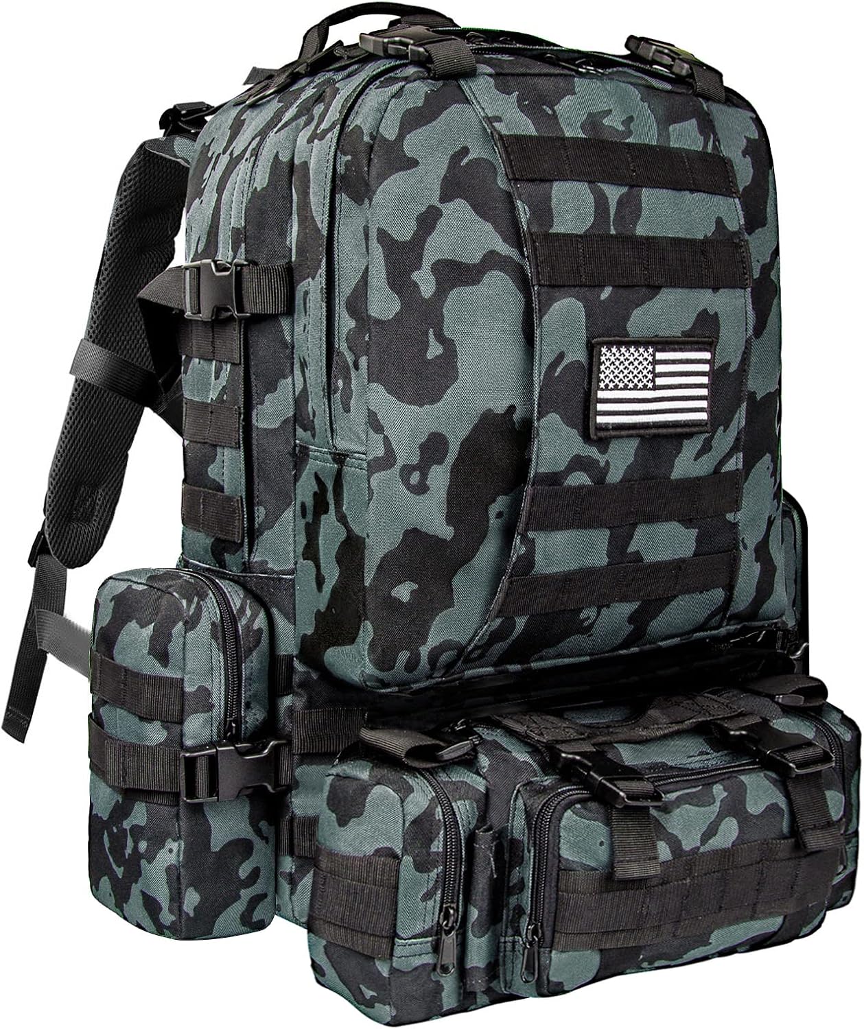 CVLIFE Tactical Backpack Military Army Rucksack 60L Large Assault Pack Detachable Molle Bag...