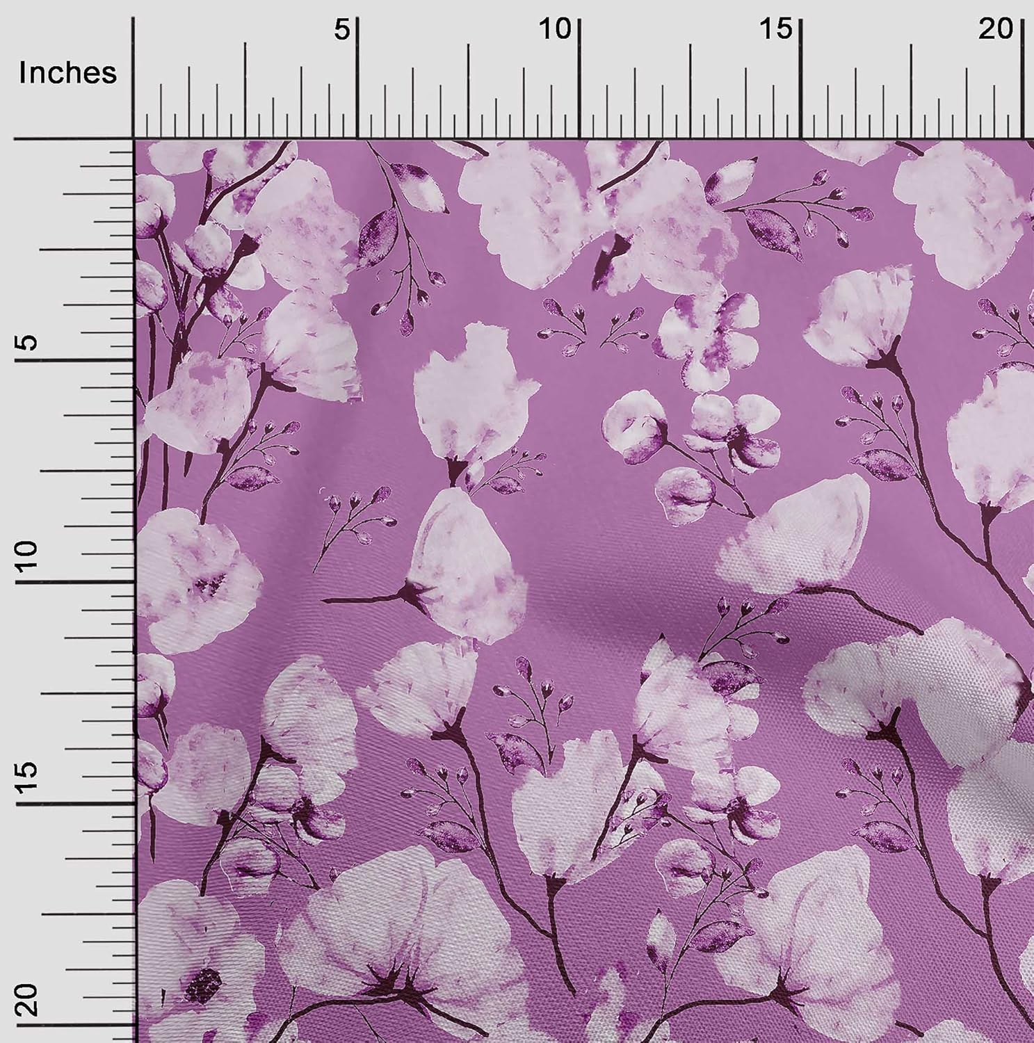 oneOone Cotton Jersey Dusty Teal Green Fabric Florals Sewing Fabric by The Yard Printed DIY Clothing Sewing Supplies 58 Inch Wide