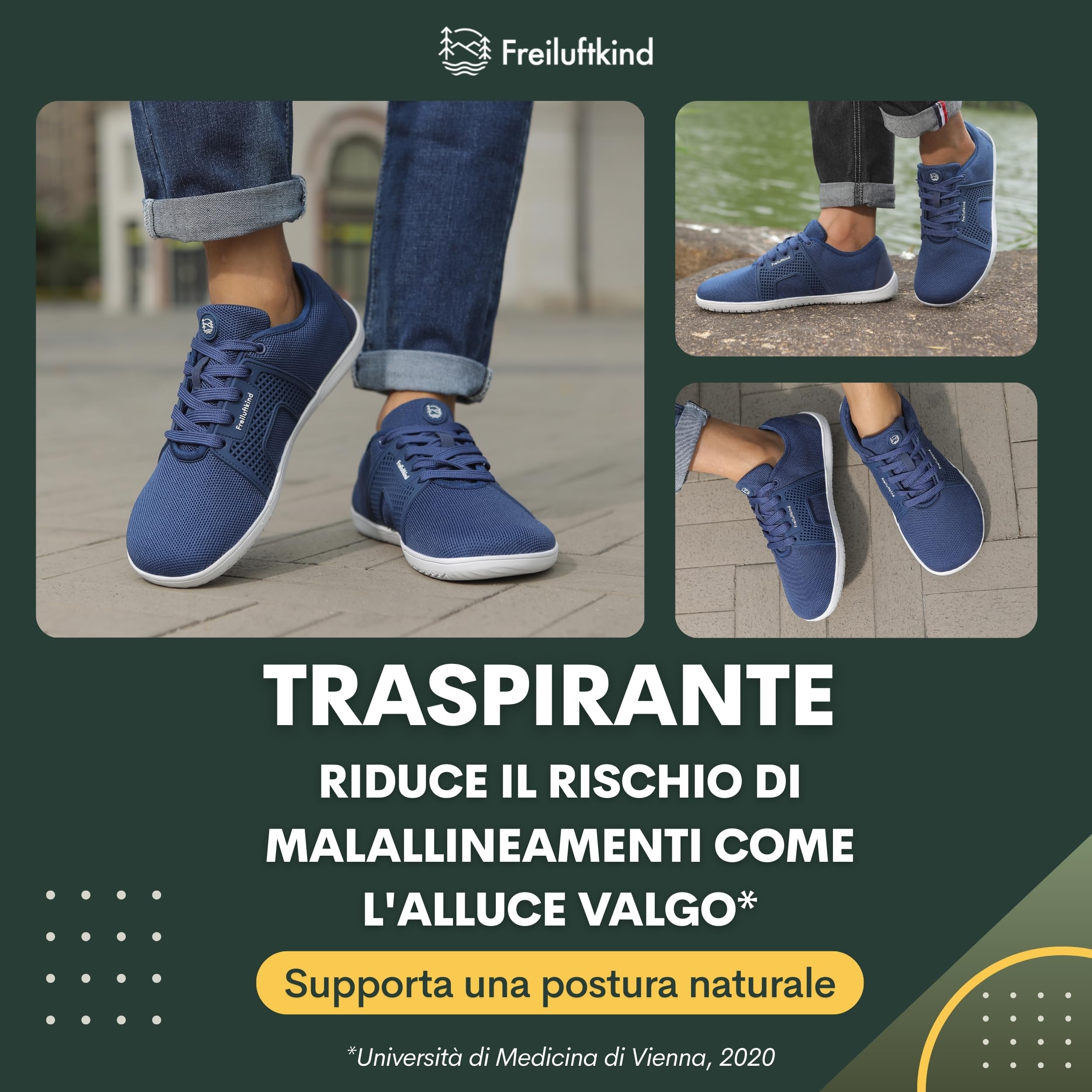 Freiluftkind Hokkaido Barefoot Shoes Antiscivolo – Il Scarpe Barefoot Perfetto per la Tua Avventura – Scarpe Barefoot Uomo e Donna