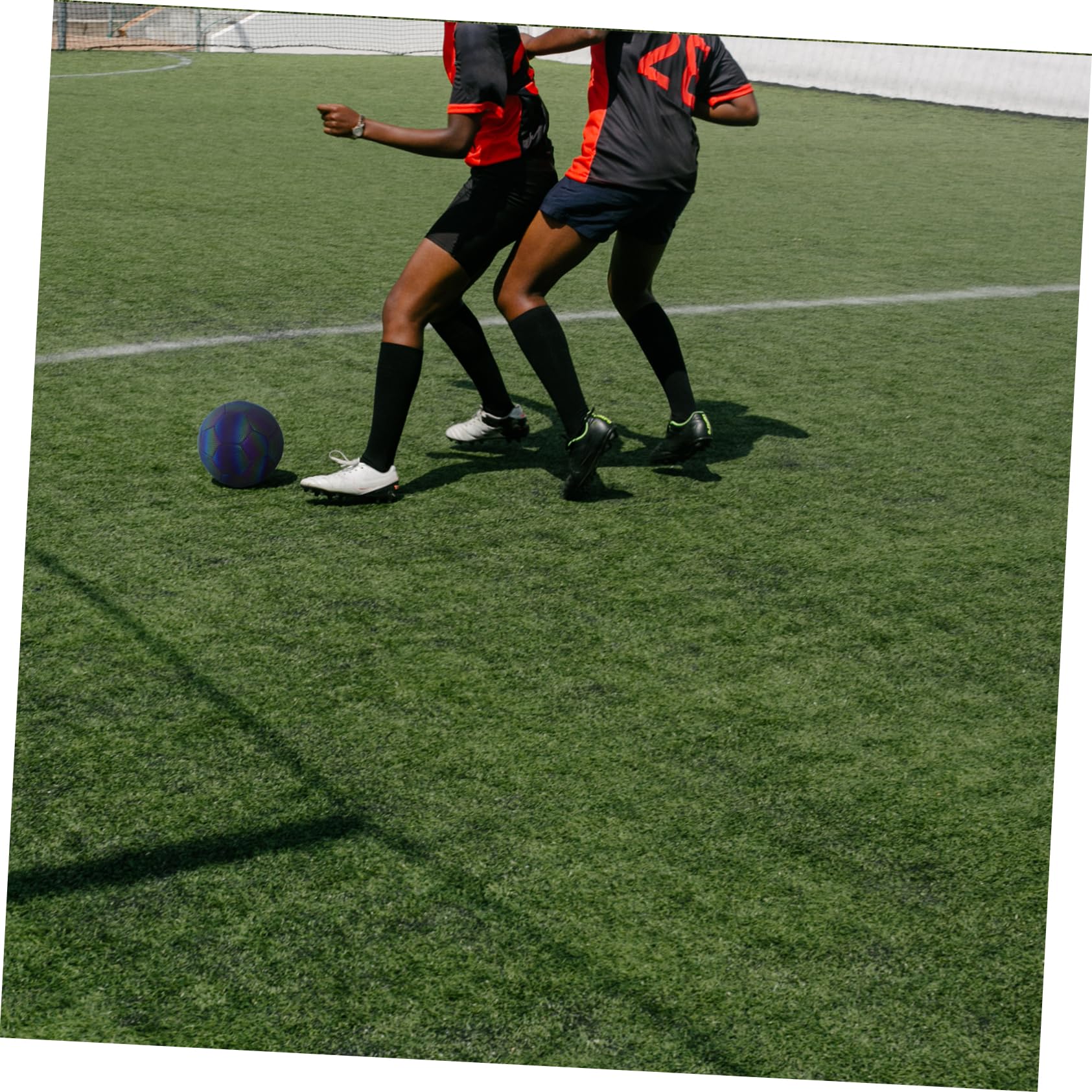 Pallone da Calcio Illuminato Riflettente, Pallone da Allenamento Outdoor | Palle da Calcio per Training Grounds e Club, Effetto Olografico, per Decorazioni Scuola