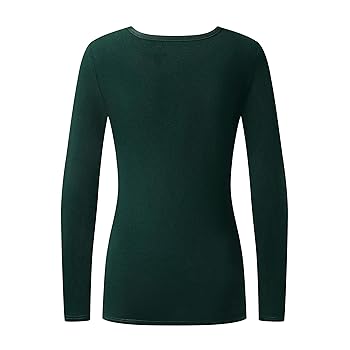 OThread & Co. Women's Long Sleeve T-Shirt Comfy V-Neck
