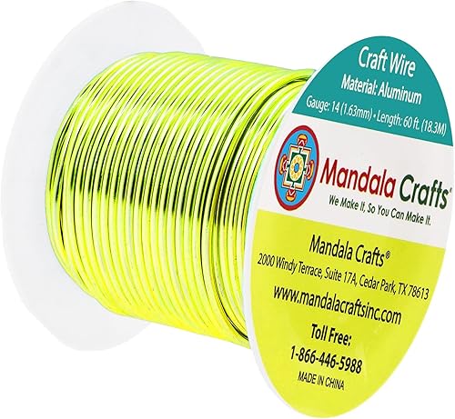 Miniatura 811 de Mandala Crafts - Alambre de aluminio anodizado de calibre 22 para hacer joyas - 121.92 m de alambre flexible de color en tonos pastel - Flexible