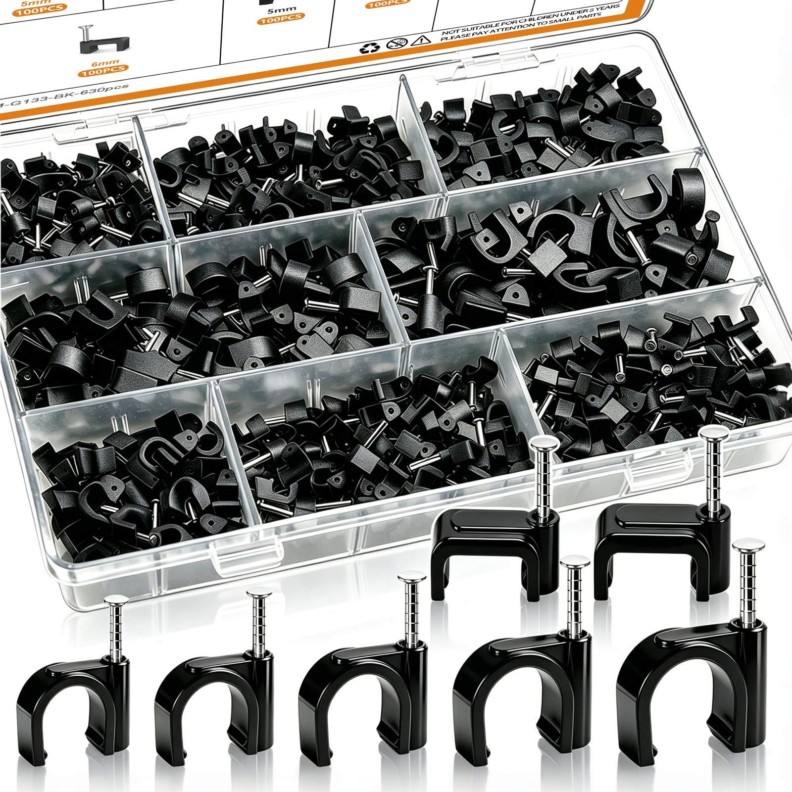 630 Cable Clips - Organize Your Cables! -9 630 Cable Clips - Organize Your Cables! -9