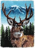 Vista 16 de ZFFLYH Kits de gancho de pestillo para alfombras DIY de bordado sin terminar para niños/adultos con patrón de lienzo impreso, 52X38cm Girasol