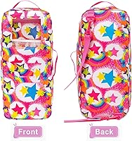 Vista 4 de K.T.Fancy 14.5 Inch Doll Carrier Wishers Doll Travel Case Crossbody Carrier Bag Suitcase for 14.5 Inch Girl Doll Accessories with Multi-Pocket