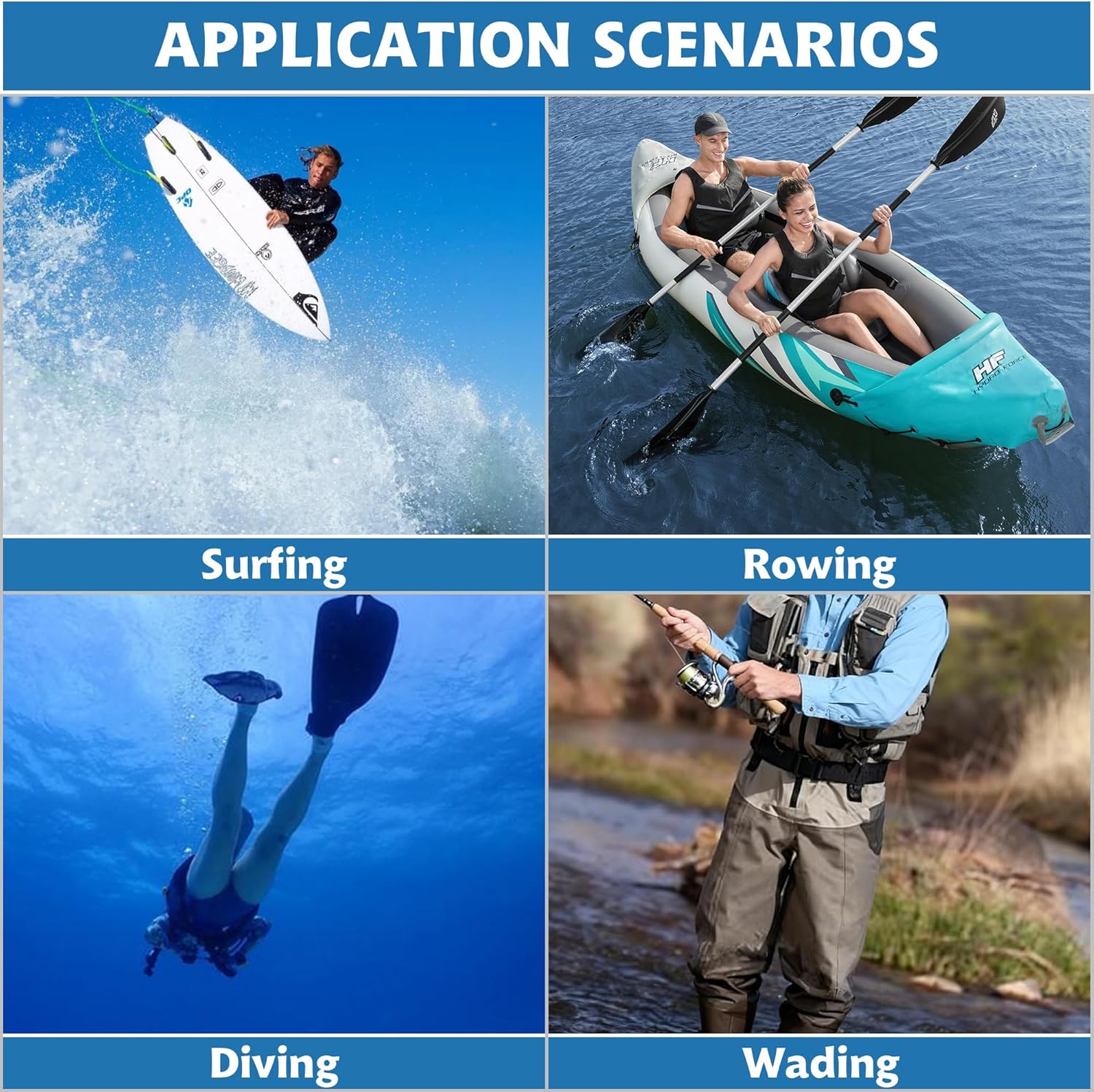 Neoprene Dive Boots 3mm with Premium Anti-Slip Rubber Sole Wetsuit for Men Women,Water Fin Sailing Shoes for Water Sports Scuba Diving Surf Snorkeling Kayaking - Image 2