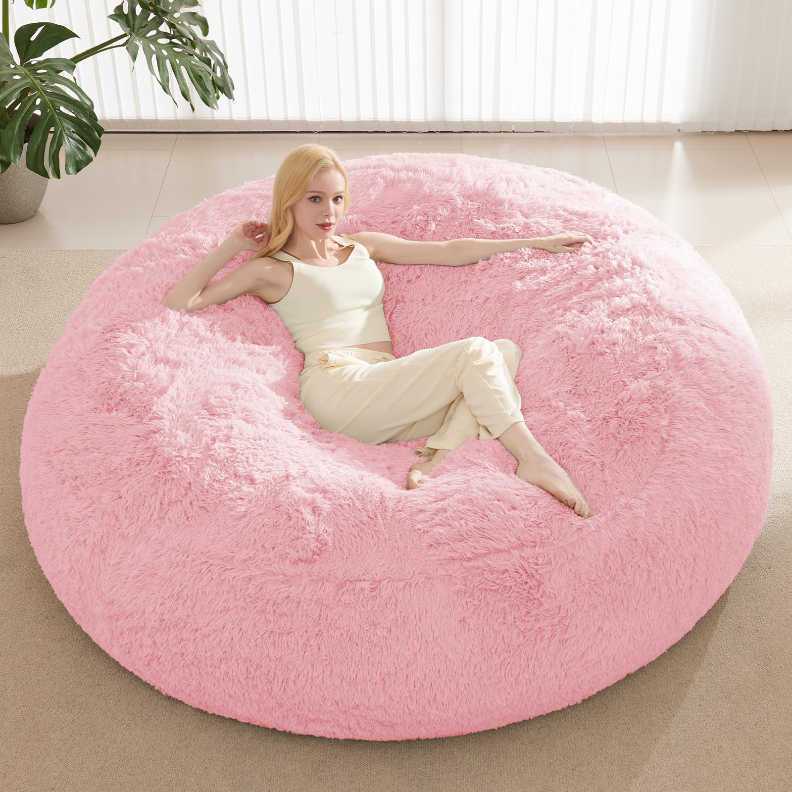 Photo 1 of ODreamyDogs 5FT Faux Fur Bean Bag Chair Cover (No Filler)