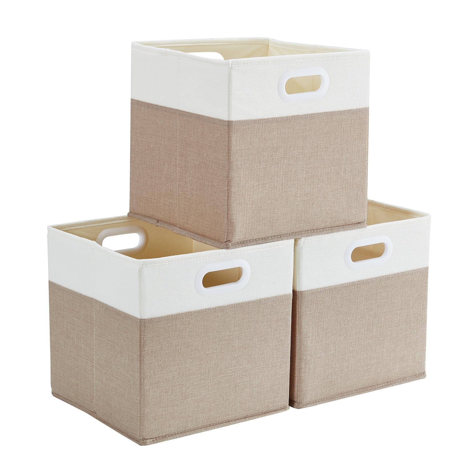 Mangata Cube Storage Boxes 28x28x28 cm, Fabric Storage Cube Baskets for Clothes Bins Baskets