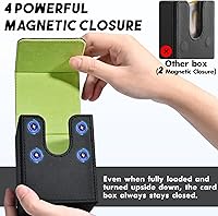 Vista 52 de ZLCA MTG YuGiOh - Caja de cartas para cartas intercambiables, MTG YuGiOh con capacidad para más de 100 tarjetas de una sola funda, caja