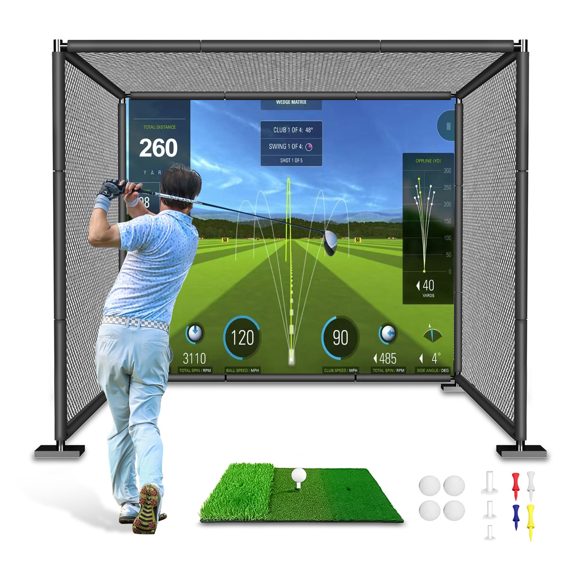YUNIC Golf Driving Cage