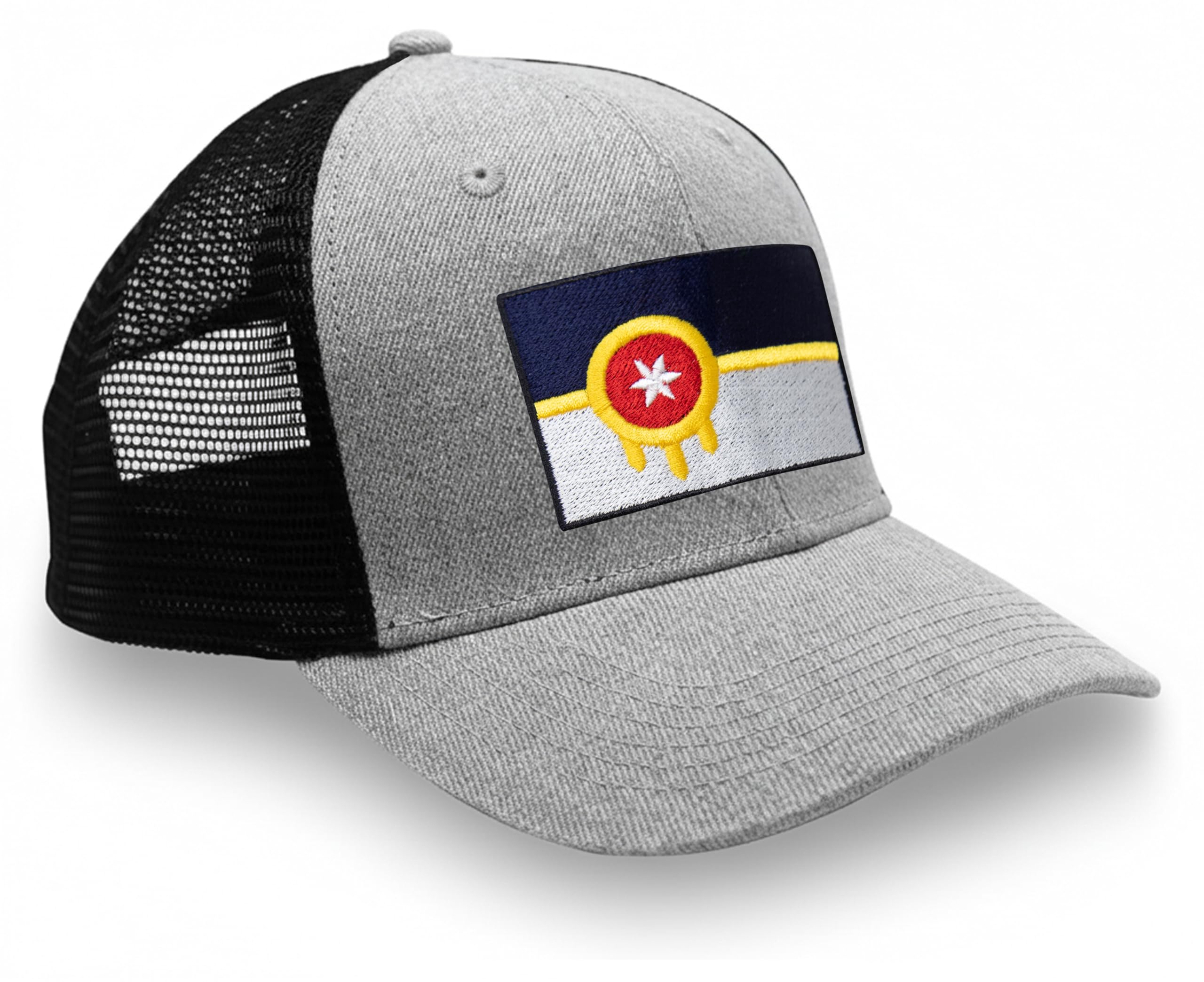 International Tie City Hat for Men and Women, Adjustable Snapback Trucker Baseball Cap with Embroidered Patch