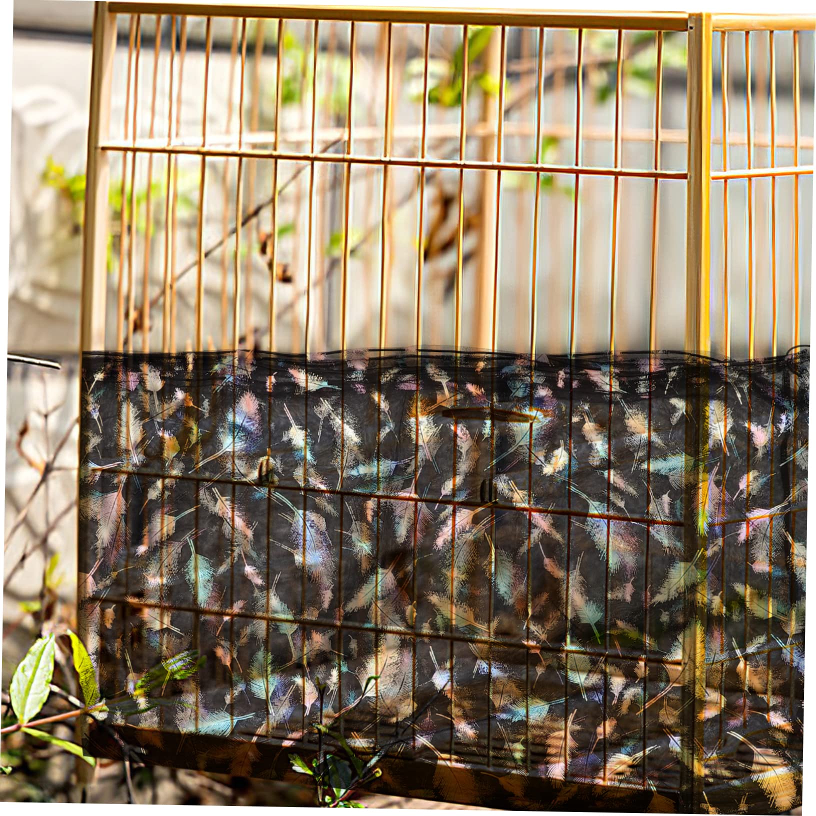 VANZACK 5piezas Cubierta De Jaula De Pájaros De Malla Elástica para Protección Diseño Multipropósito Evita El Polvo y Reduce Distracciones Alta Resistencia De Circunferencia