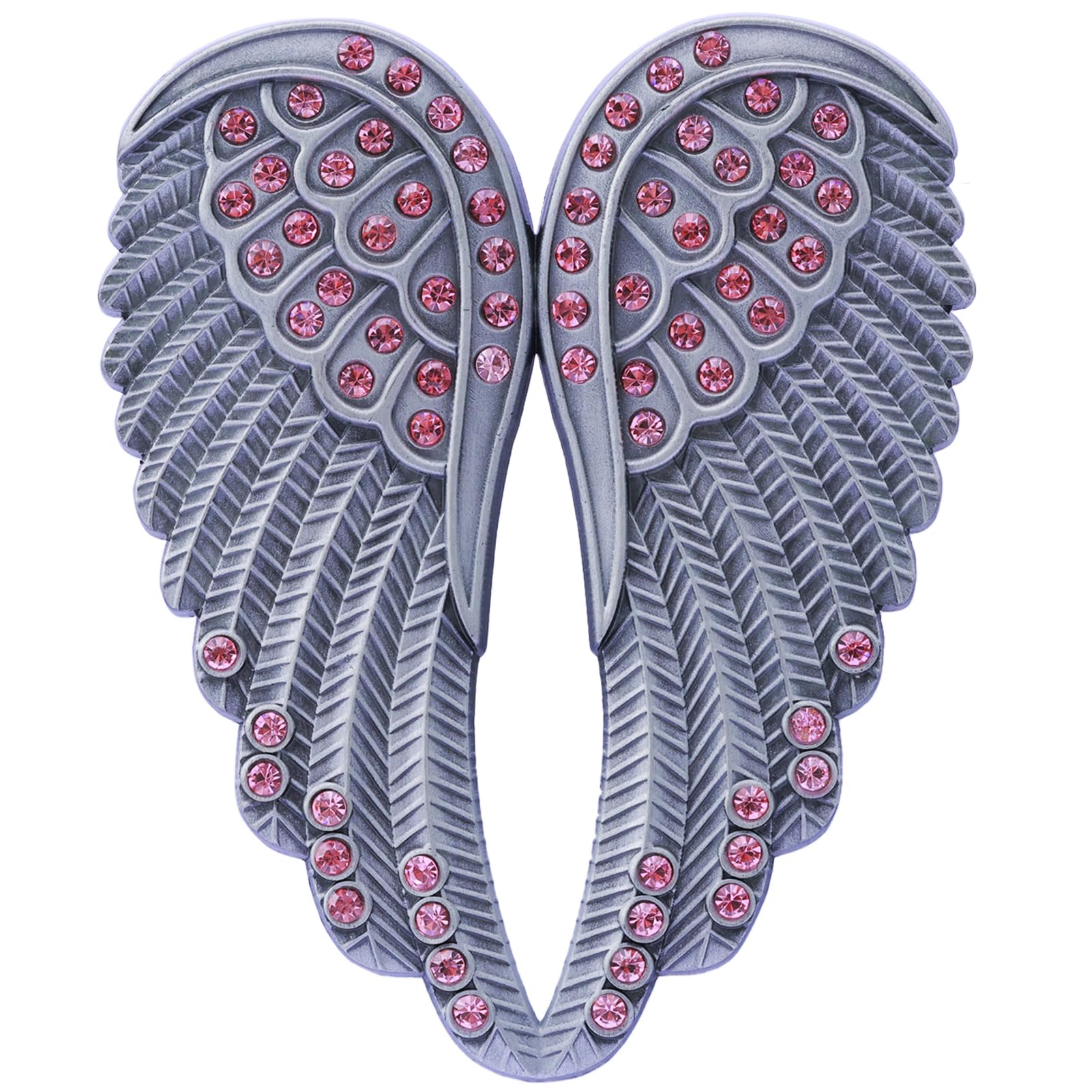 TEWAFOS Guardian Angel Visor Clip for Women - Guardian Angel Visor Clips for Cars,Stainless Steel Wings Cross Sunshade Clip Driver Gift