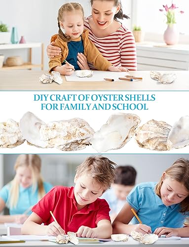 Miniatura 2 de 30 conchas de ostras extra grandes para manualidades (5 a 6 pulgadas), concha de ostra para manualidades, conchas marinas para manualidades,