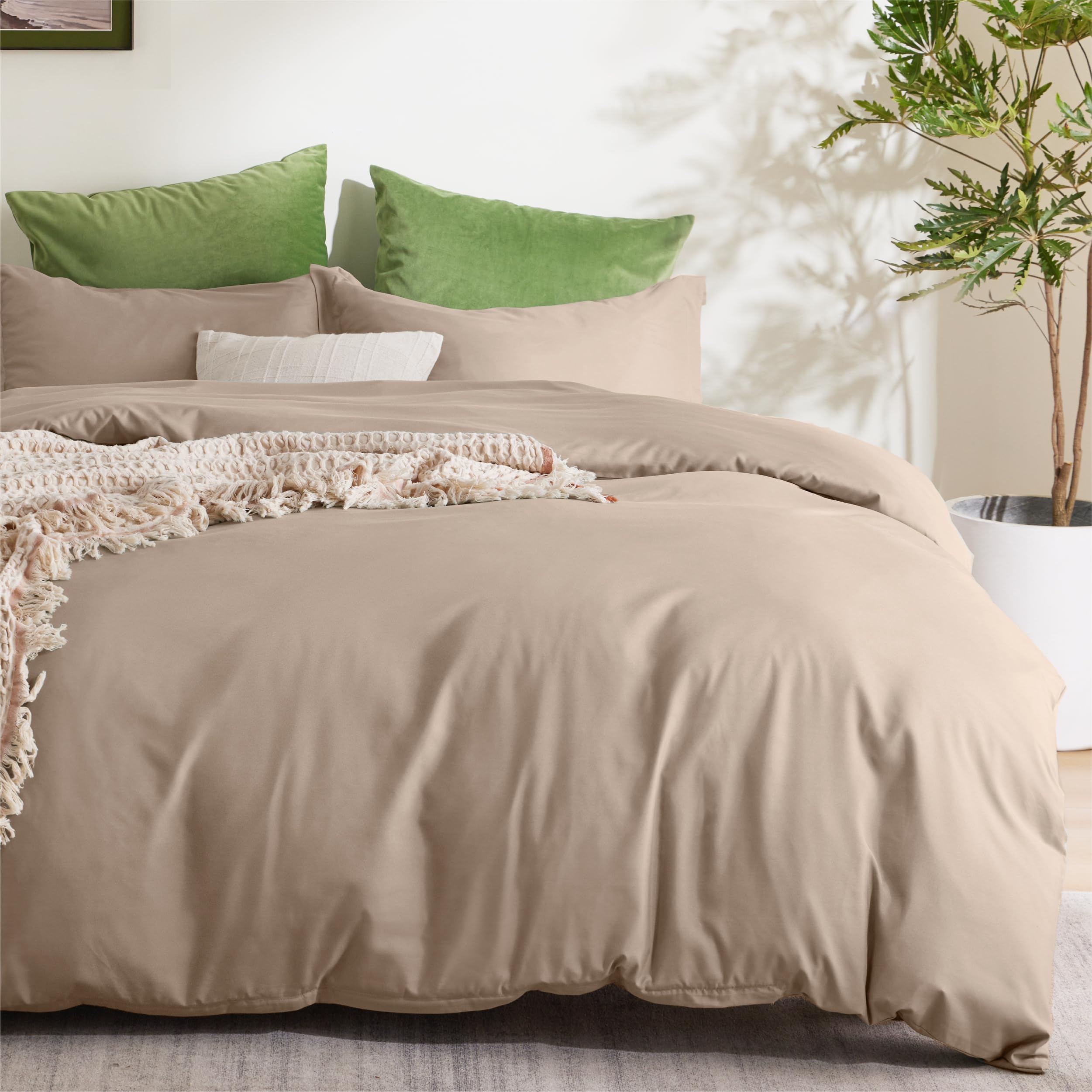 Bedsure Duvet Cover King Size Soft Double Brushed Bedding Set for Kids  Adults, Zipper Closure, Pieces, Includes Duvet Cover (104