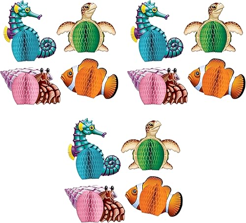 Miniatura 8 de Amantes Criaturas marinas 5 pulgadas 4 por paquete Paquete de 1 Multicolor