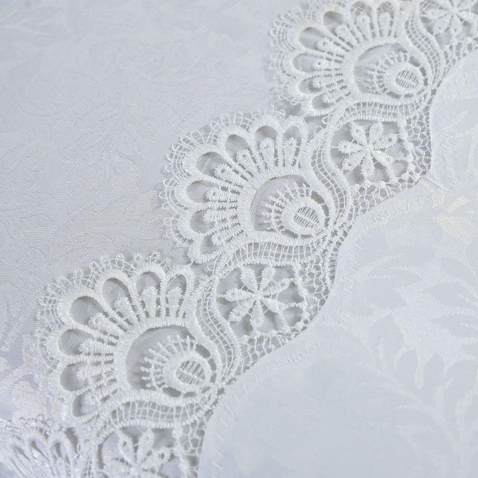 Tovaglia Bianca Quadrata Poliestere, Tovaglia Lavabile 150x150