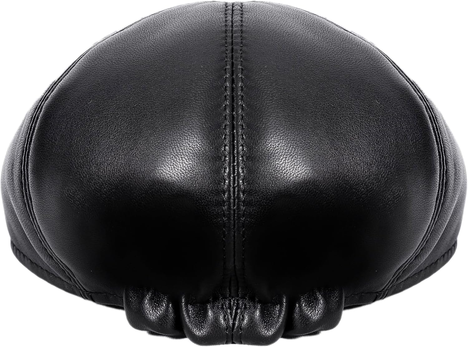 Genuine Sheepskin Leather 6 Panel Ivy Caps, Newsboy Cap, Men's