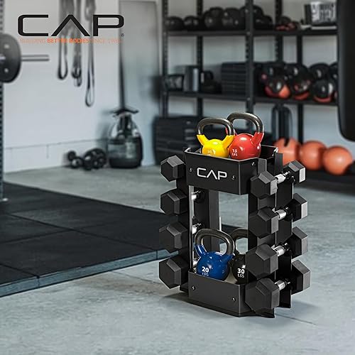 Miniatura 6 de Cap Barbell Estante para guardar mancuernas y pesas rusas.