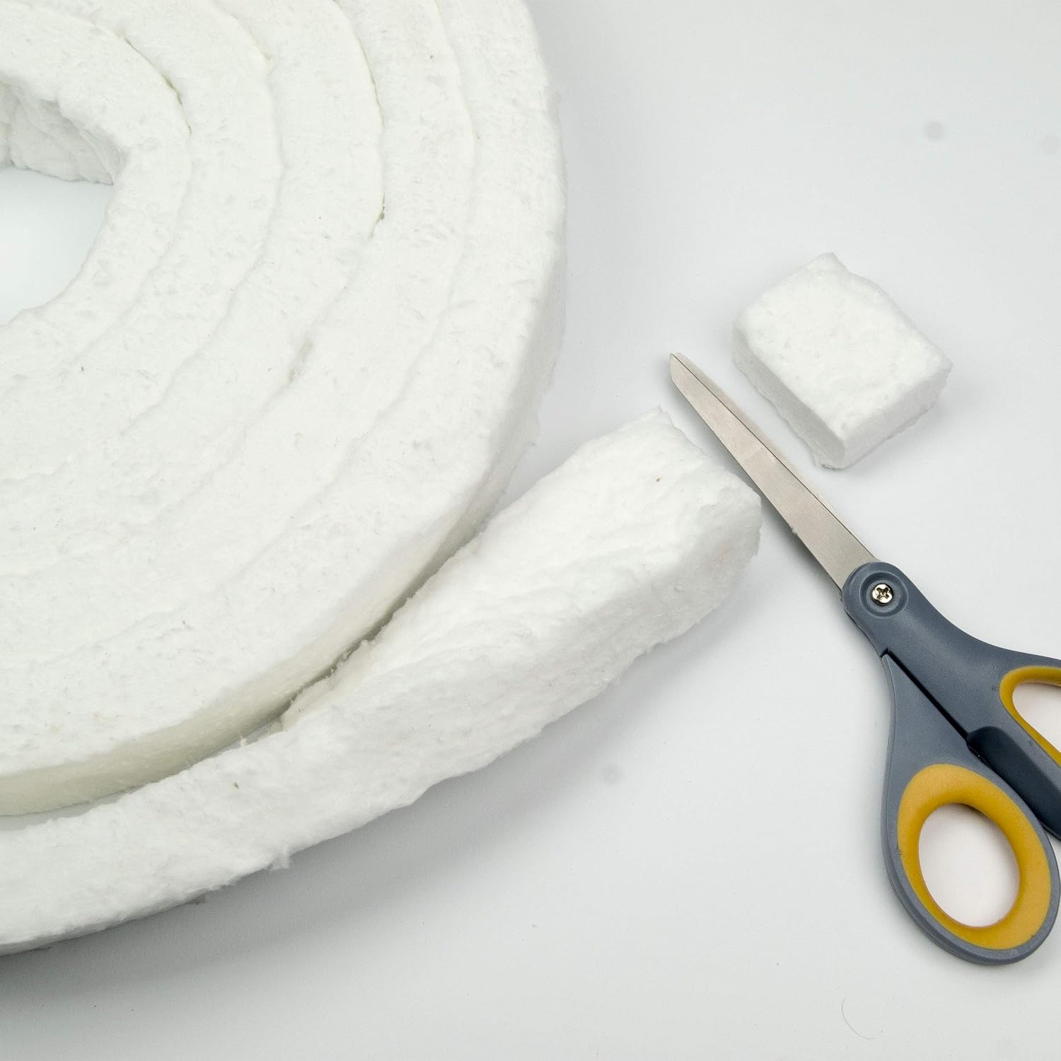High-Temperature Ceramic Fiber Strip - 2200°F Rated Insulation - 1" x 1/2" x 300" Gasketing Material(2inx1in)
