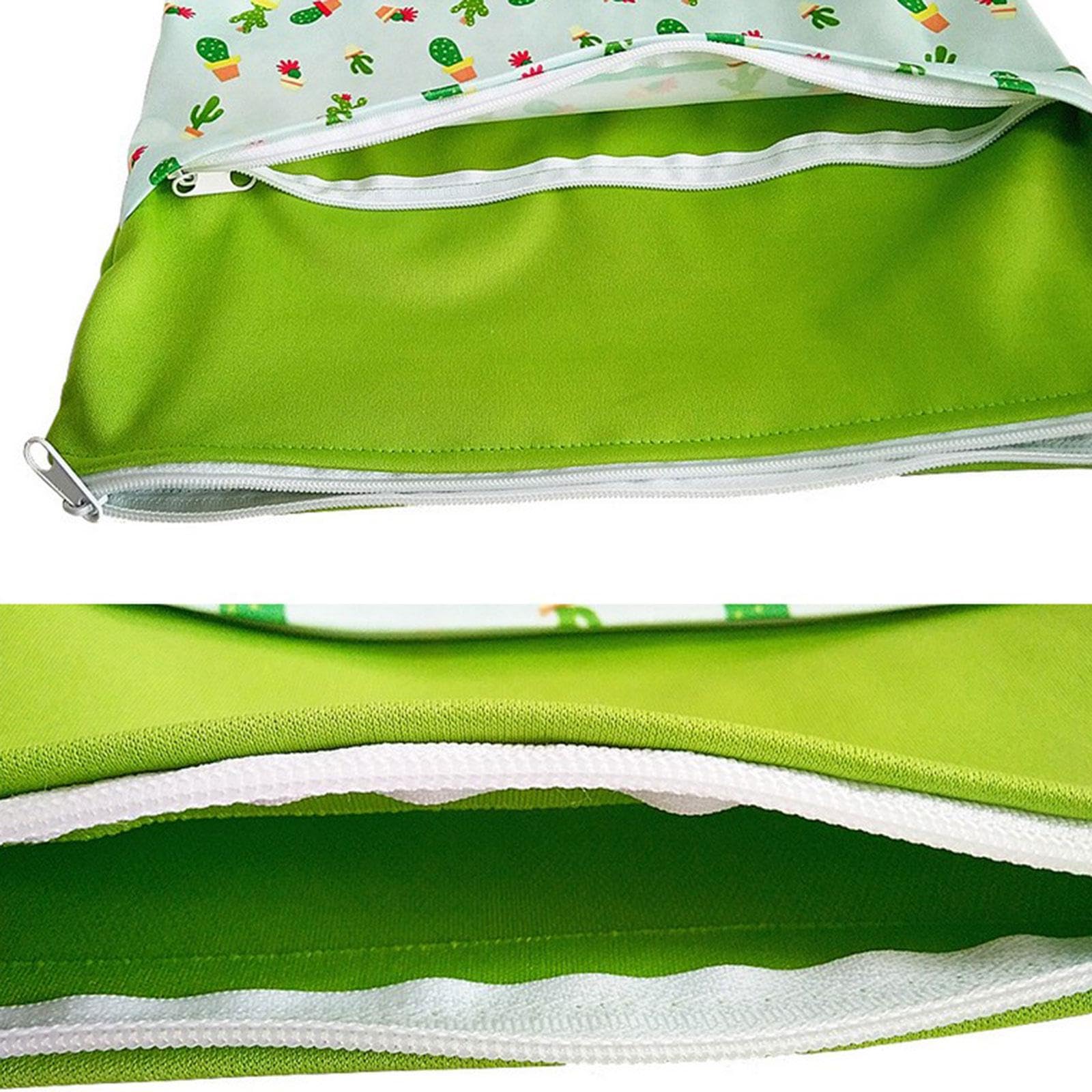Bnf® Wet and Dry Bag for Baby Cloth Diapers Baby Nappy Storage Bag for Swimsuits Green Baby | Diapering | Diaper Bags-image-43