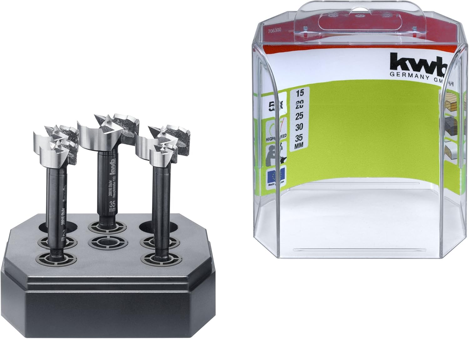 Flаѕh Dеаlѕ - 80% оƒƒ kwb 706300 AKKU-TOP Forstner Speed Set for Woodworking, DIN 7483 G (Suitable for All lathes and Impact Drills)