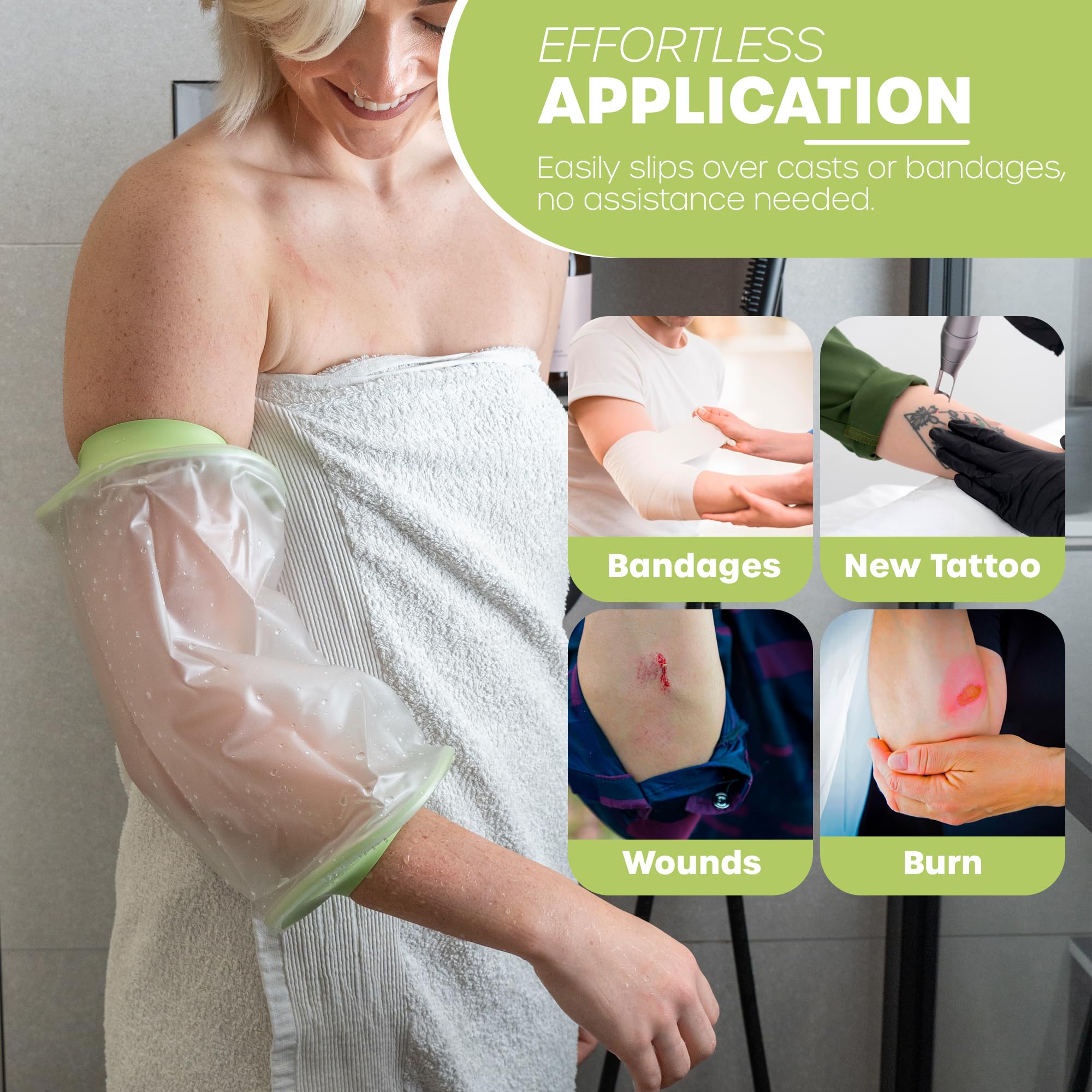 CASTGUARD Premium Silicone Waterproof Shower & Bath Protector (PICC Line Small) - Image 3