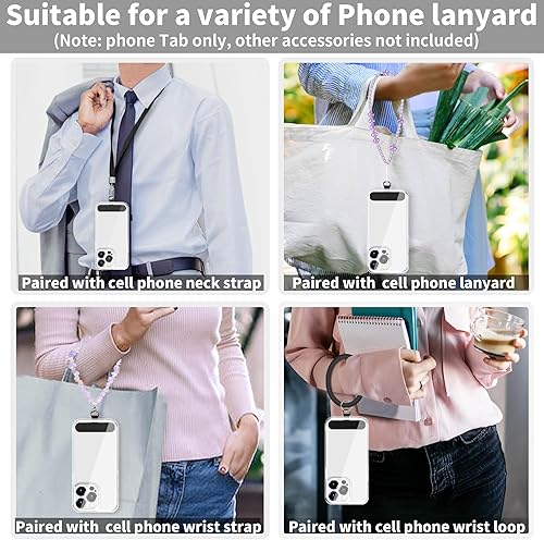 Miniatura 6 de TACOMEGE Pestaña de correa de teléfono para iPhone, parche de correa de teléfono celular, pieza de repuesto de correa de teléfono para todos los