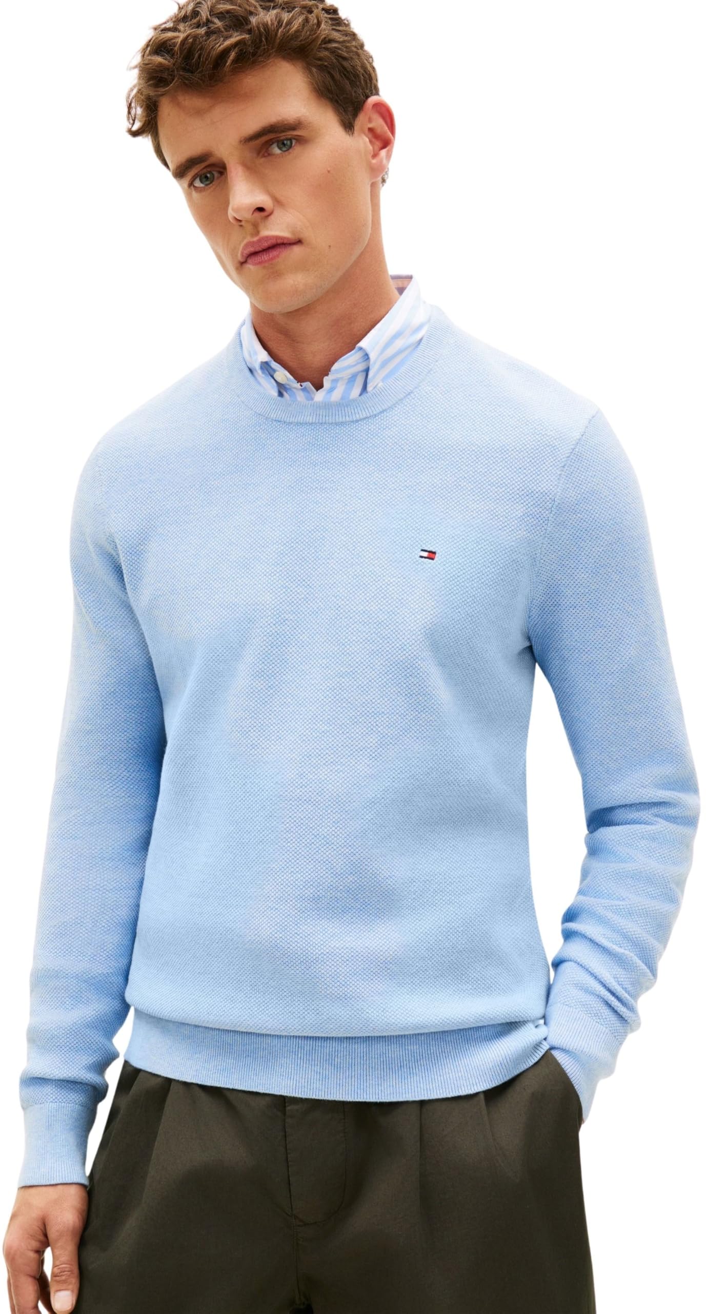 Tommy Hilfiger Herren Essential Structure Crew Neck Mw0mw36347 Pullover