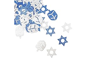 Sparkling Dreidel Hanukkah Glitter Cutout Decoration