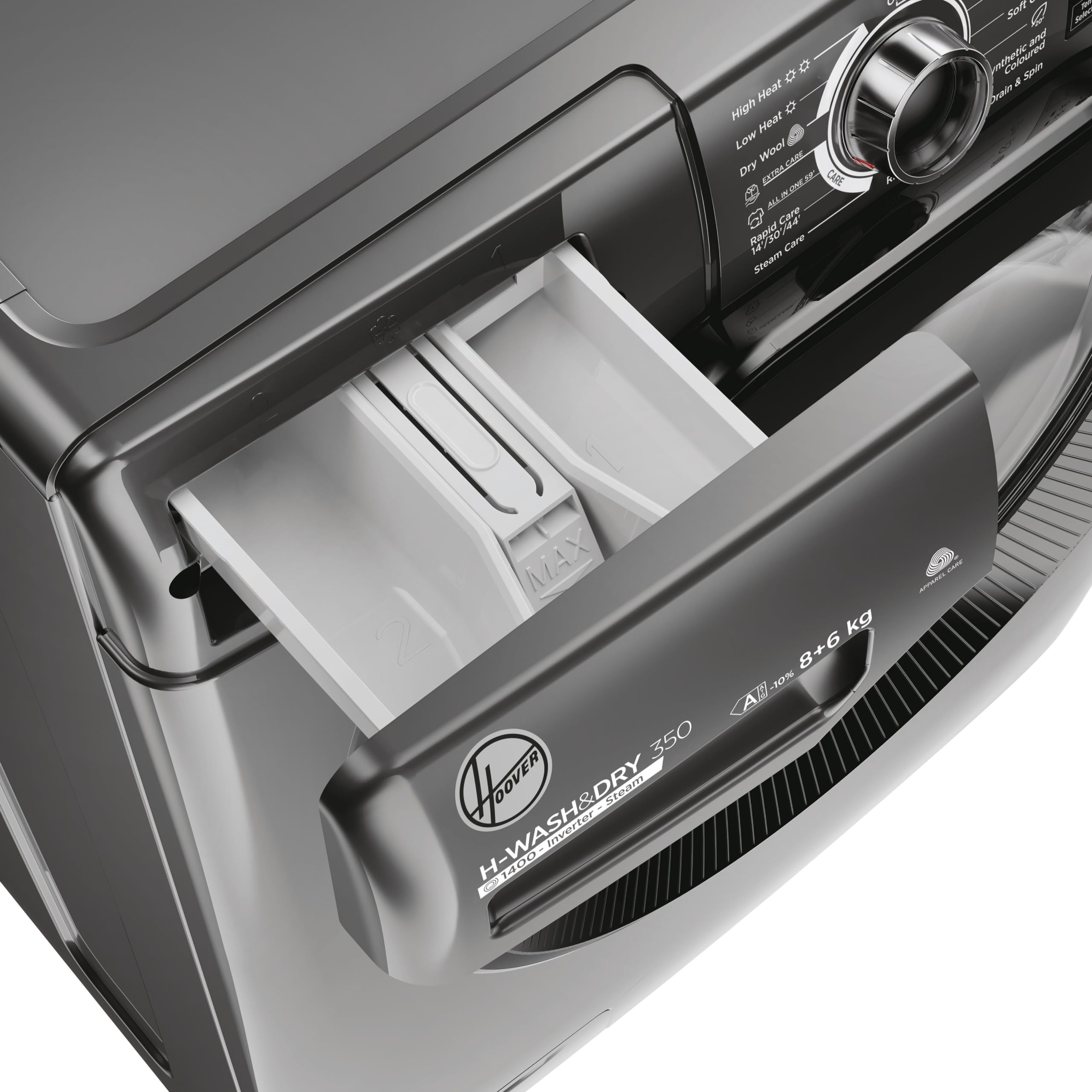 Hoover H Wash&Dry 350 9/6 kg 1600rpm Washer Dryer Graphite — view 6