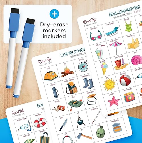 Miniatura 6 de WELL BALANCED Bingo en el Coche - Esenciales para Viajes por Carretera Actividades y Juegos de Coche para Niños de 4 a 8 Años