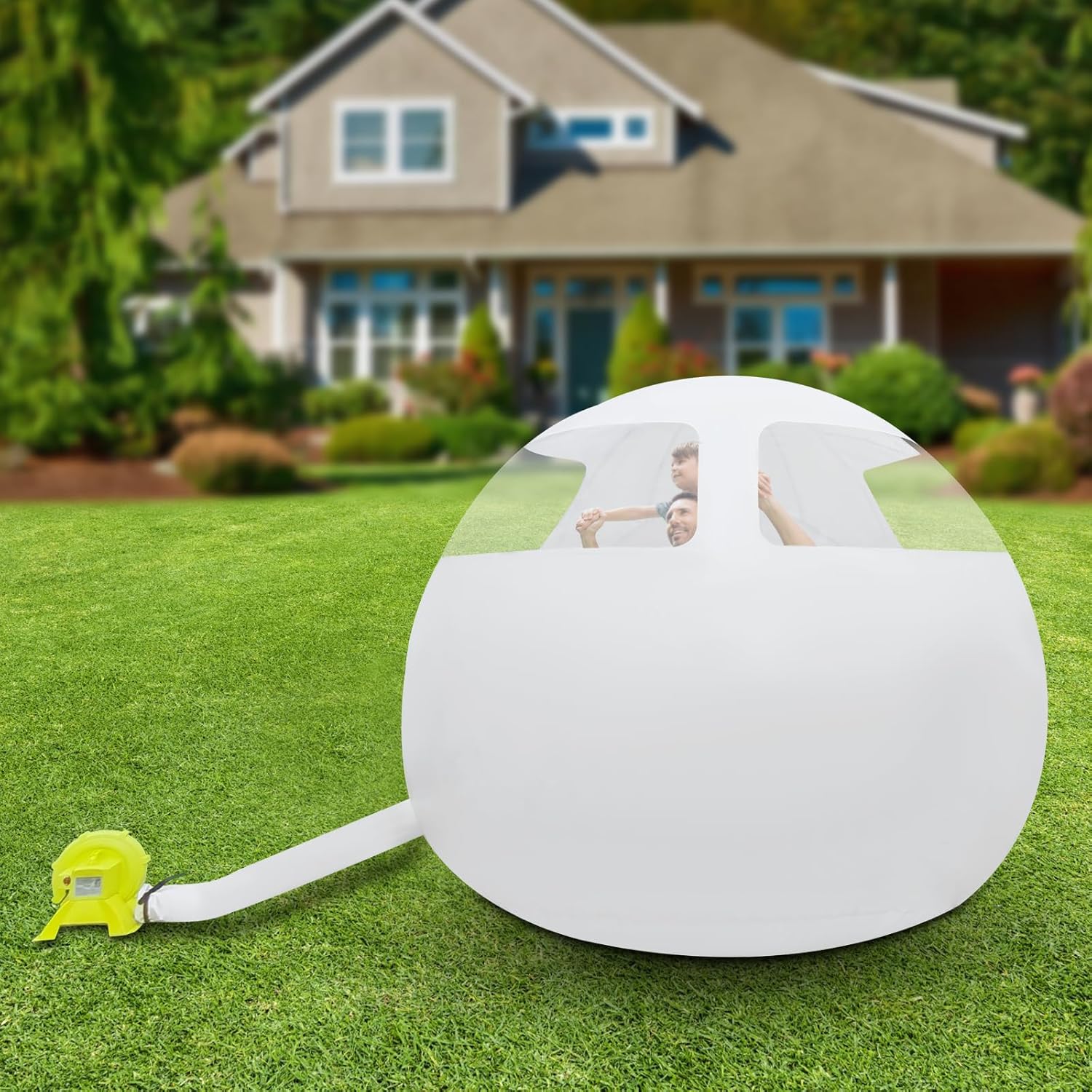 10ft Bubble Tent with Blower Inflatable Bubble Dome House Transparent Camping Tent Inflatable Tent Garden Igloo for Parties Camping Traveling Hiking,5min Inflation Time