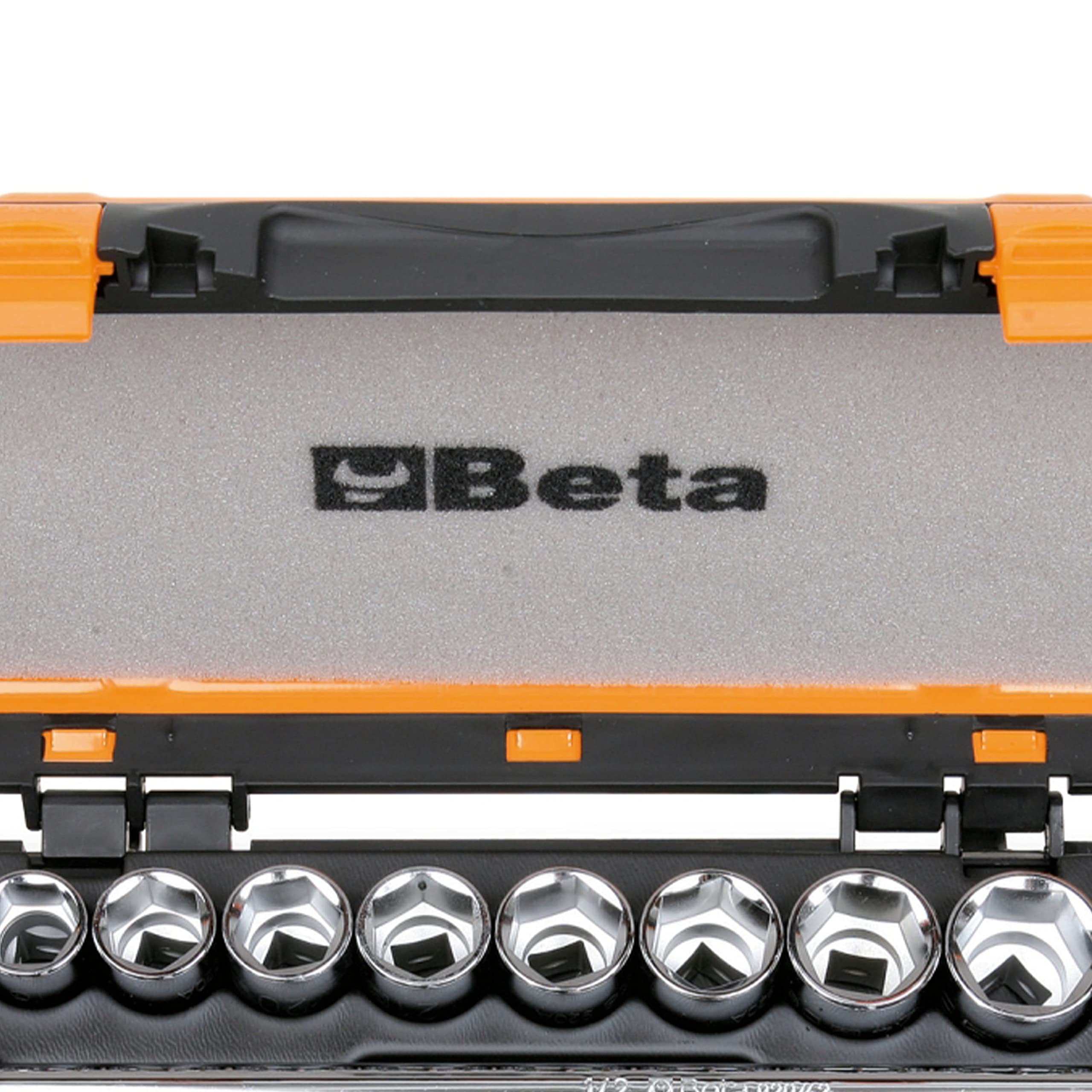 Beta 920A/C20 - 20 chiavi a bussola esagonali e 5 accessori in cassetta di lamiera