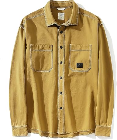 Cotton Washed Heavyweight Twill Shirt 
