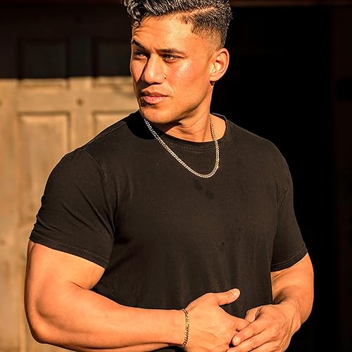 Miniatura 2 de LIFETIME JEWELRY Collar de cadena de eslabones cubanos chapado en oro de 24 quilates para hombres y mujeres 0236in y 0374in Chapado en oro No es una